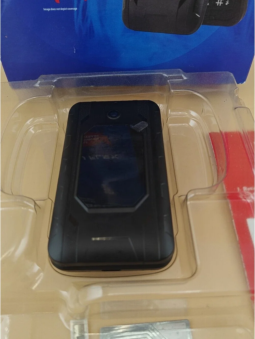 BLU Flex 8GB Tracfone Prepaid Flip Phone Black New Ready to Activate